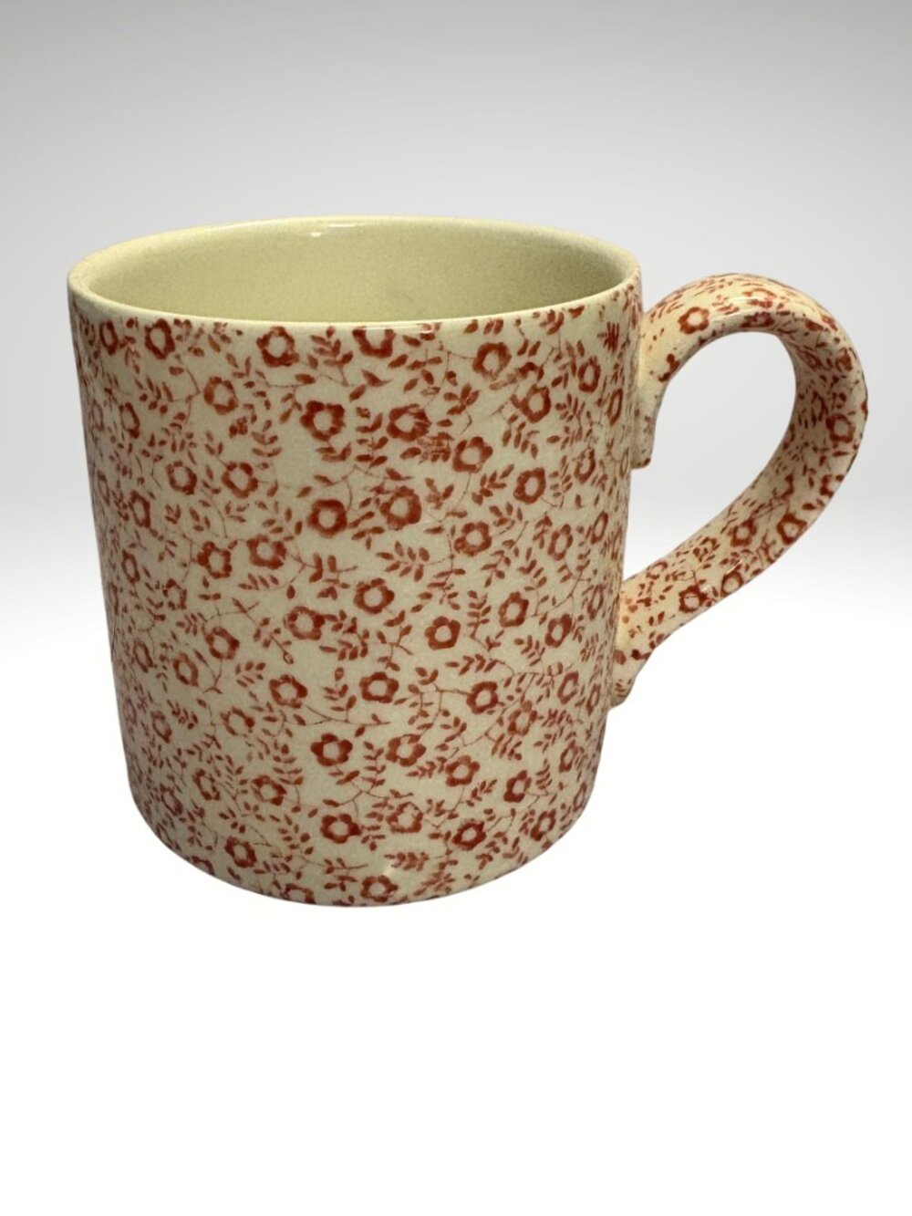 Burleigh Felicity Pink Floral Staffordshire England Coffee Mug (SKU:219MI)